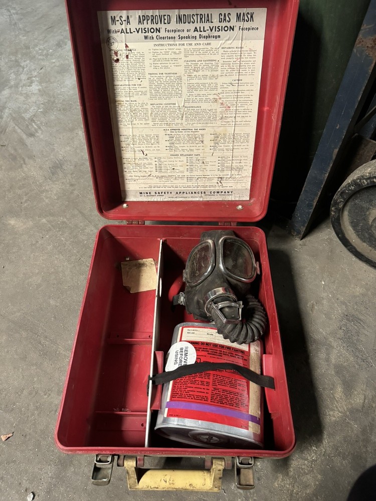 1960’s Gas Mask Set with Case