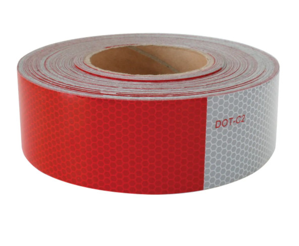 DOT-C2 CONSPICUITY TAPE IN RED & WHITE 150′ ROLL