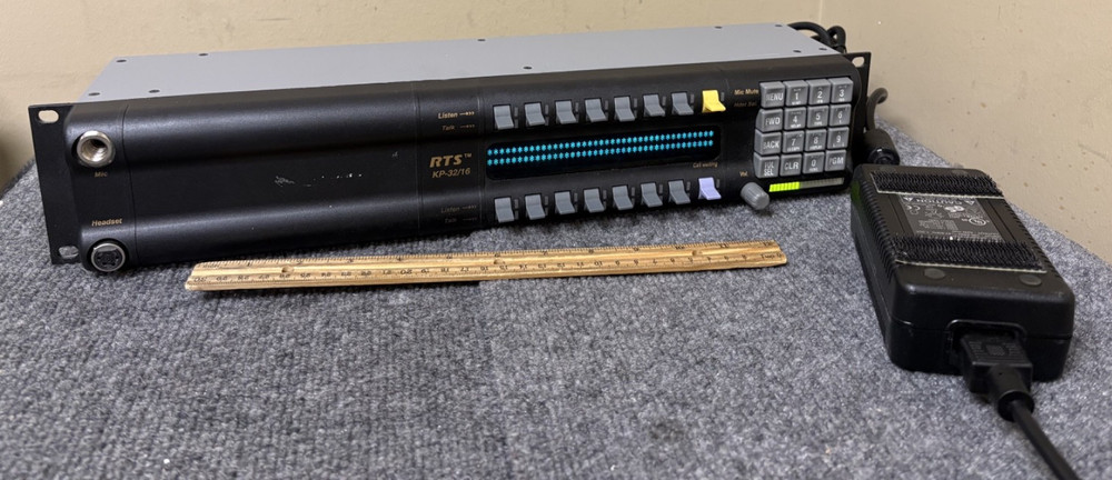 Telex RTS KP-32/16 Intercom Panel w/ Adapter & Power Cord