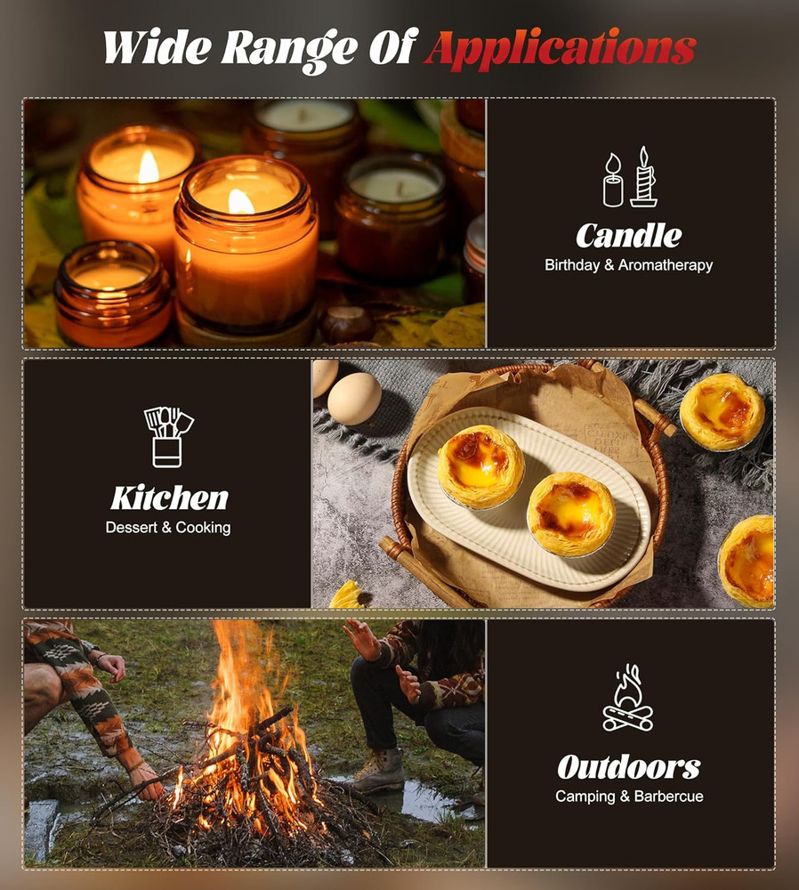 4 Pack Jet Flame Butane Torch Lighters Refillable Windproof Candle Grill