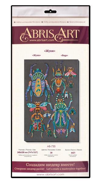 Bead embroidery kit Beetles needlework kit Art canvas beadwork pattern