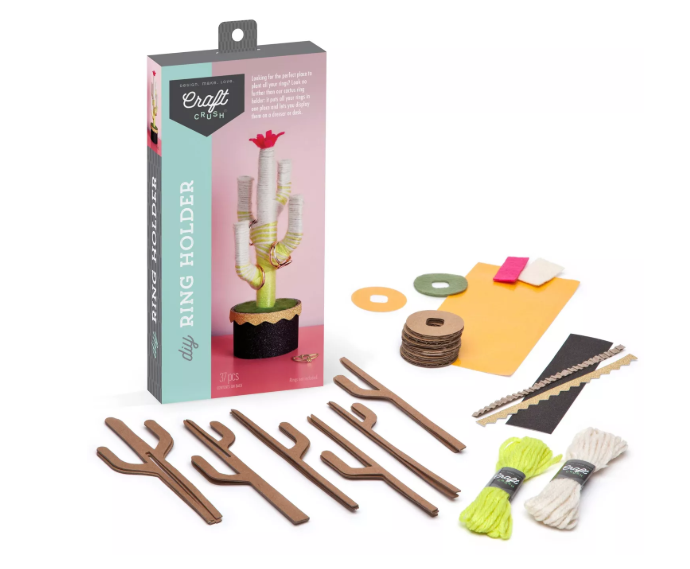 Craft Crush Cactus Ring Holder DIY Art & Craft Kit
