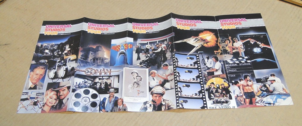 Universal Studios, Two 1983 Fold-Out Brochures, E.T., Jaws Etc.
