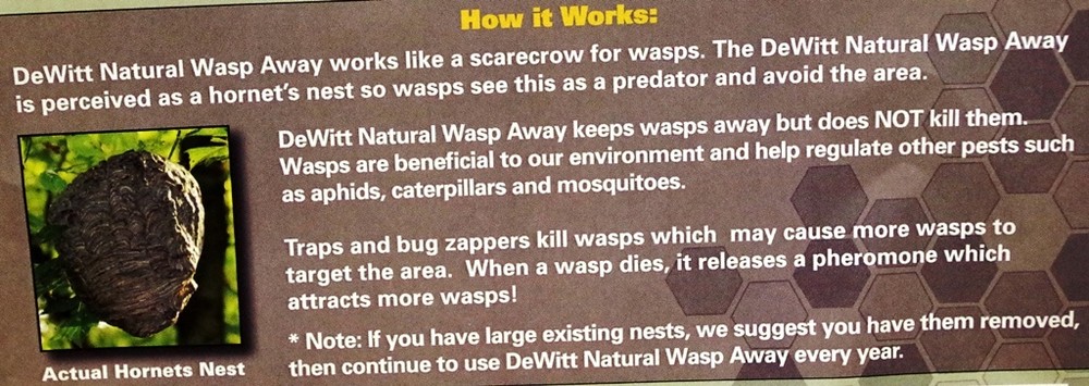 DEWITT NATURAL WASP AWAY - 4 PACK