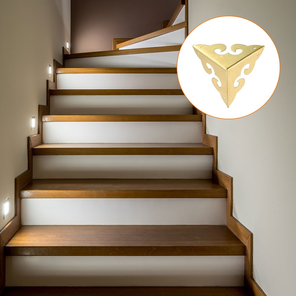 2 Pcs 45mm Decorative Box Corner Cover, Corner Protector, Gold