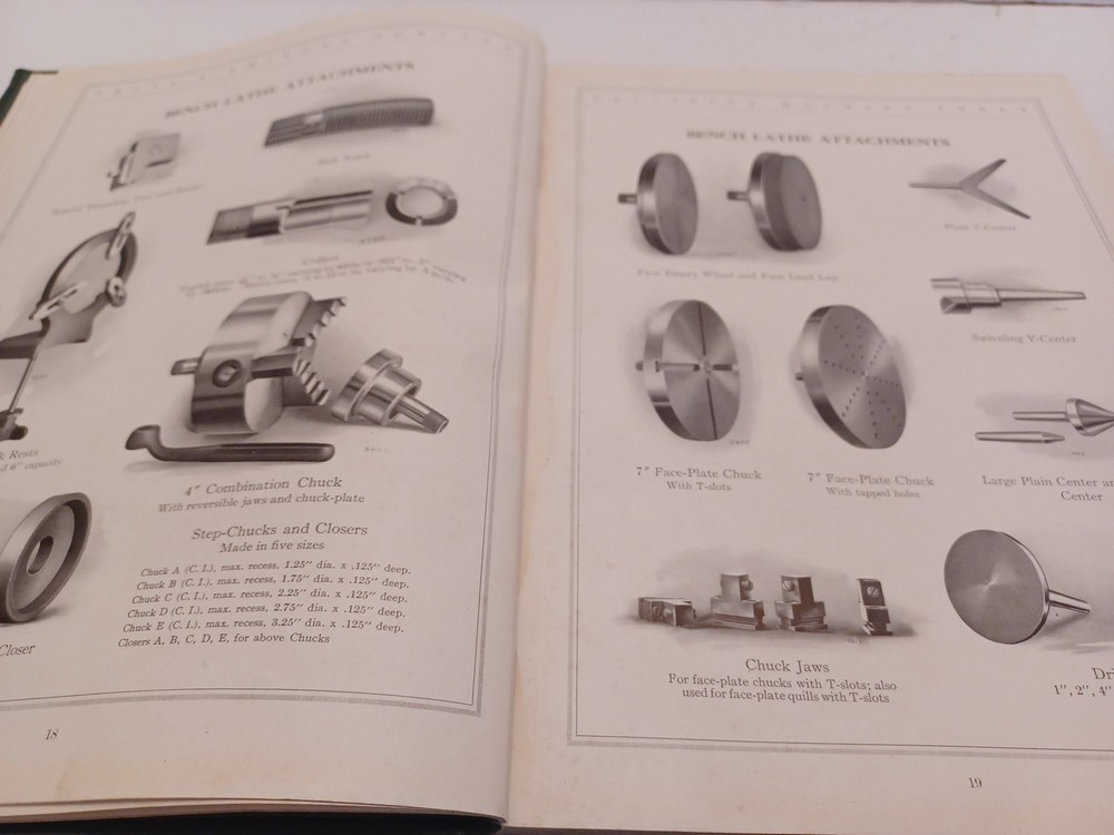 Pratt & Whitney Company Precision Machine Tools Hardback Inventory Catalog c1917
