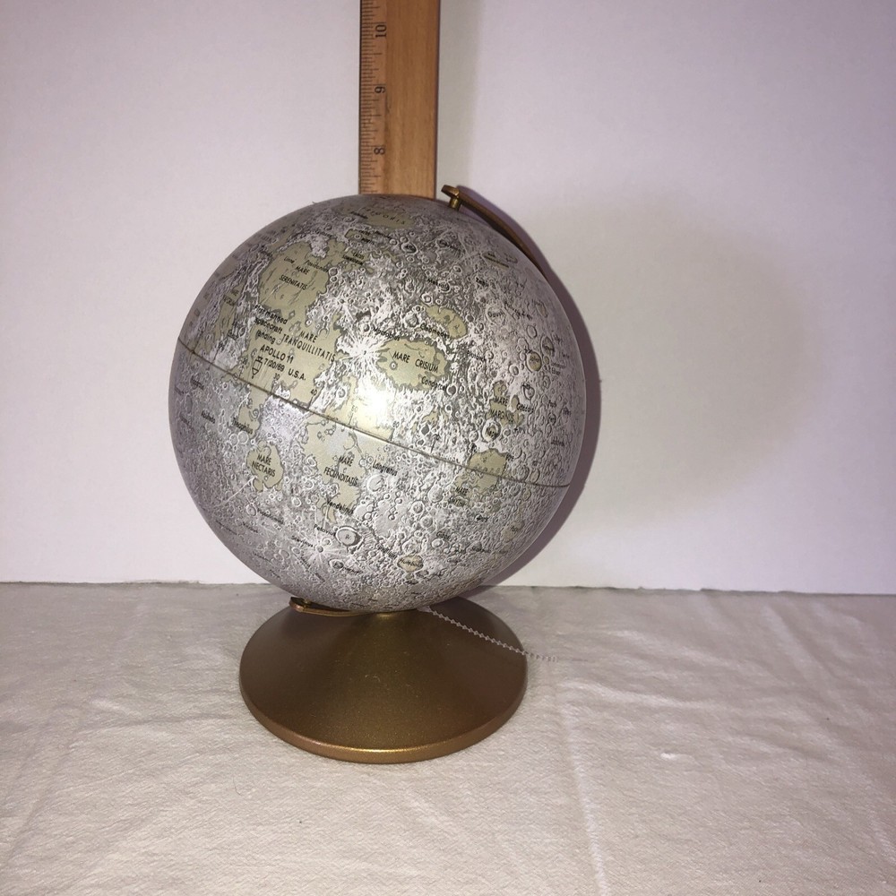 Vintage Replogle Globe The Moon Authentic 6in Model. PRE~OWNED