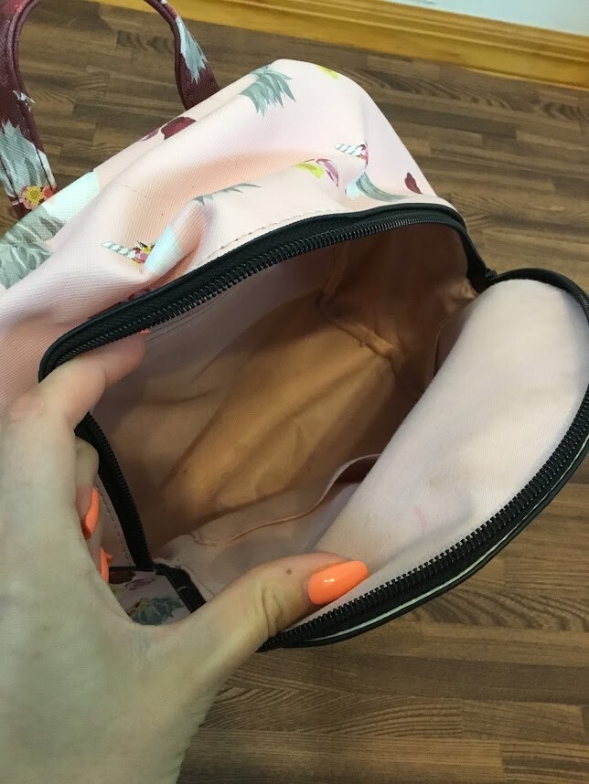 Girls School Pink Backpack Unicorn Pattern Adjustable Strap