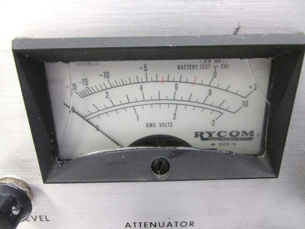 Rycom Instruments 3121A Selective Level Meter, PARTS ONLY! BR.