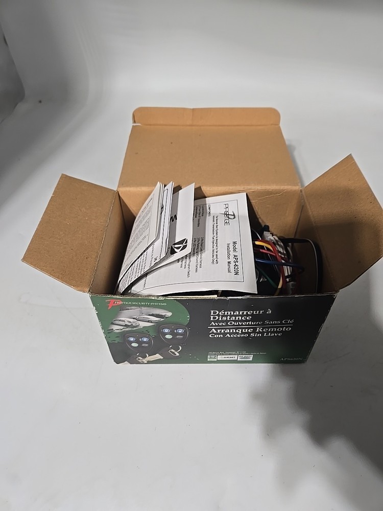 Prestige Security System Remote Start With Keyless Entry APS620N Complete 2 Fobs