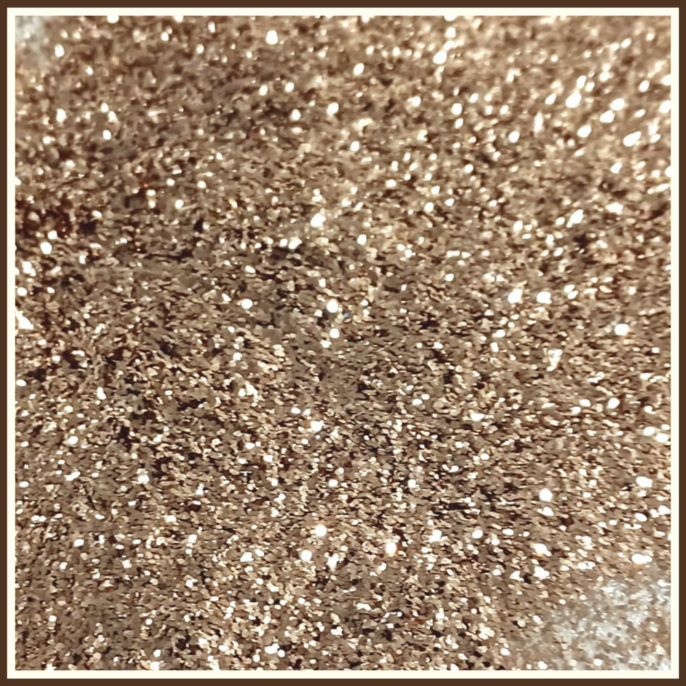 Metallic Beige Very Fine Glitter .008 – Solvent Resistant Polyester Epoxy, Nails