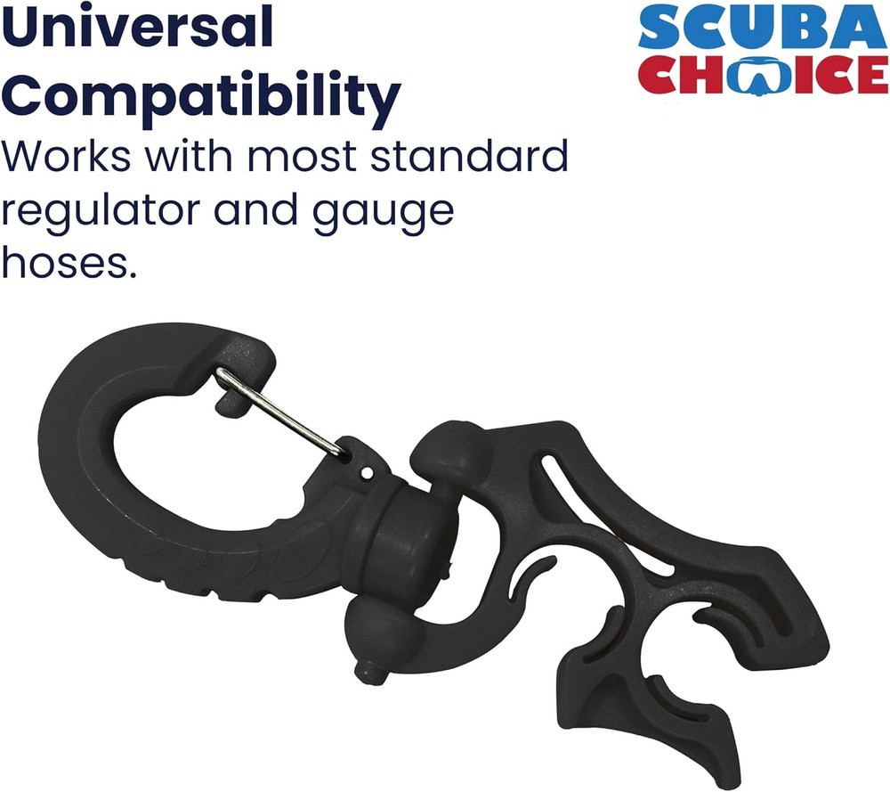 Scuba Diving Double Hose Holder with Clip