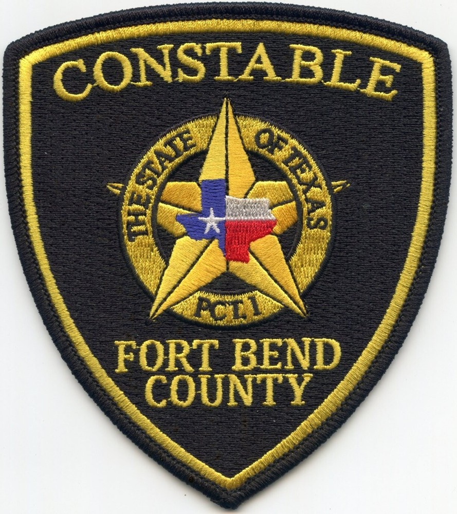 FORT BEND COUNTY TEXAS CONSTABLE sheriff police PATCH