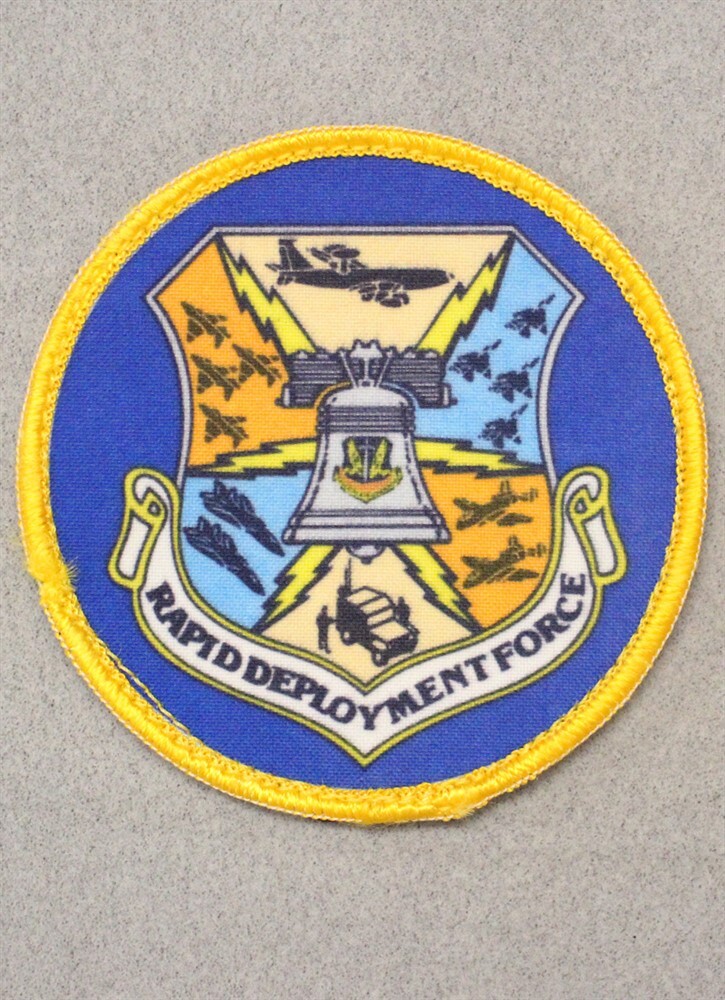 Rapid Deployment Force (printed) w/hook & loop back - USAF Air Force Patch 2305