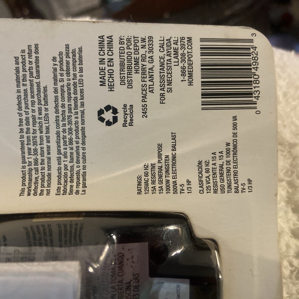 Defiant Outdoor Plug-In Light Sensing Timer