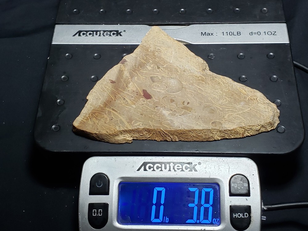 Script Stone rough slab from India (3.8 oz.)