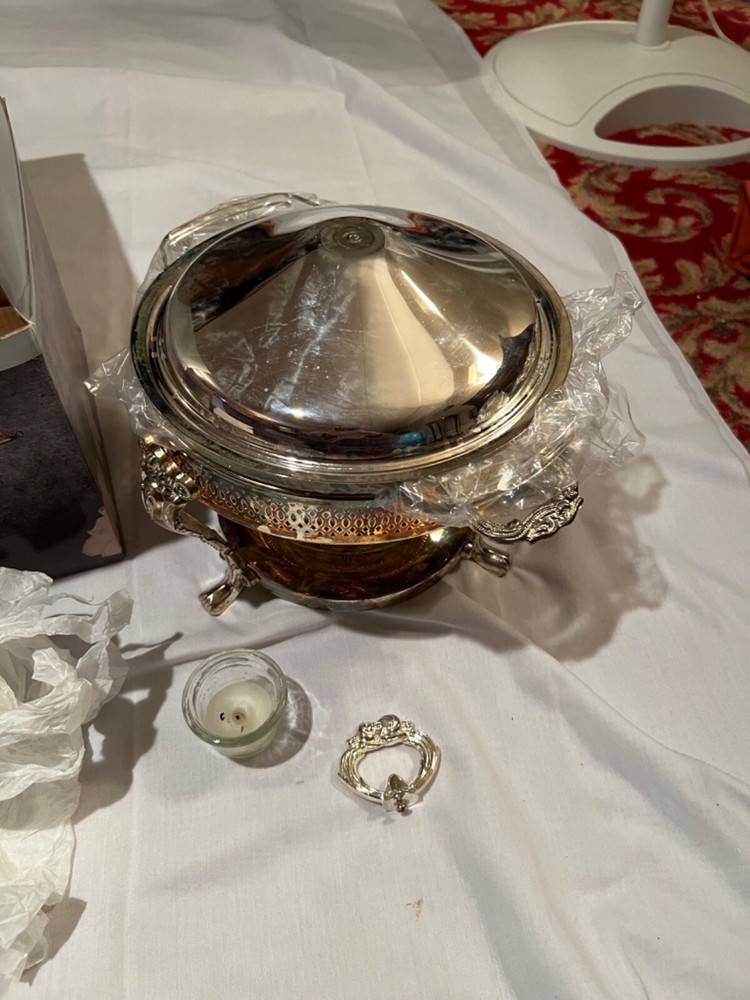 Silver Plated Food Warmer.  Two Quart Capacity.
