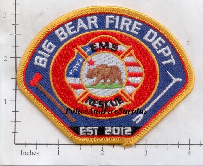 California - Big Bear CA Fire Dept Patch EMS Rescue