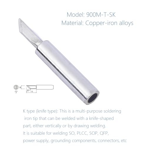 Soldering Iron Tips,900M Solder Tip Replacement, Solder 900m-t-sk (5pcs)