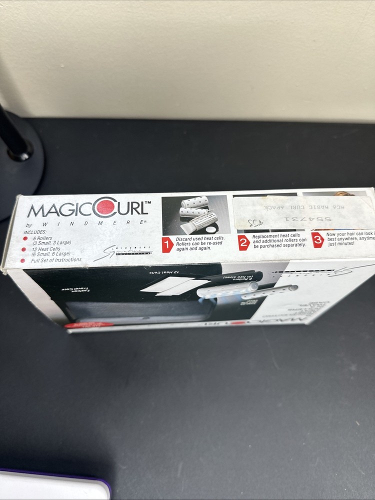 Vintage MagicCurl Magic Curl Windmere Non-Electric Moist Heat Rollers 6 Rollers