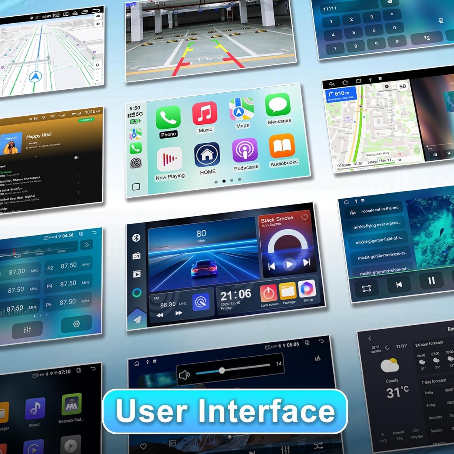 For Ford Fusion 2013-2016 Carplay Stereo Radio 9" Android15 32G GPS Nav WIFI SWC