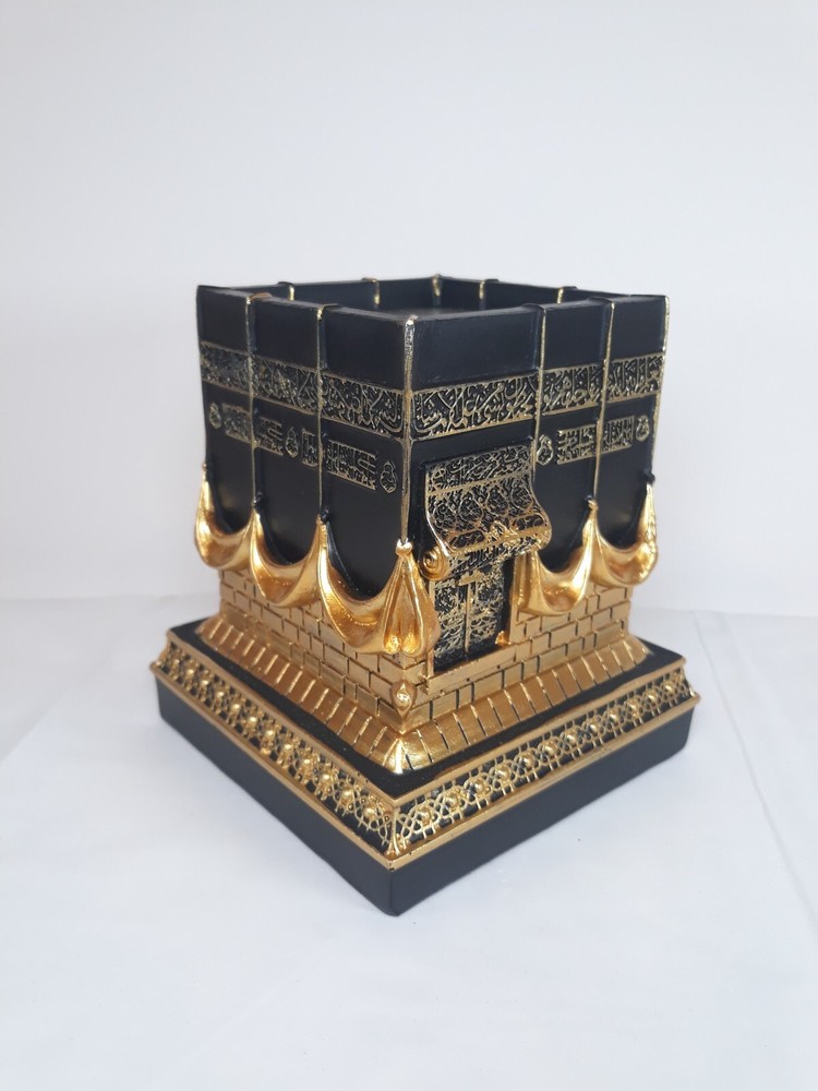 Islamic Table Decor Kaba Replica Muslim Gift Gold & Black