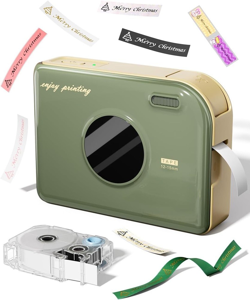 Phomemo A30 Label Maker, Mini Bluetooth Thermal Ribbon Printer Rechargeable