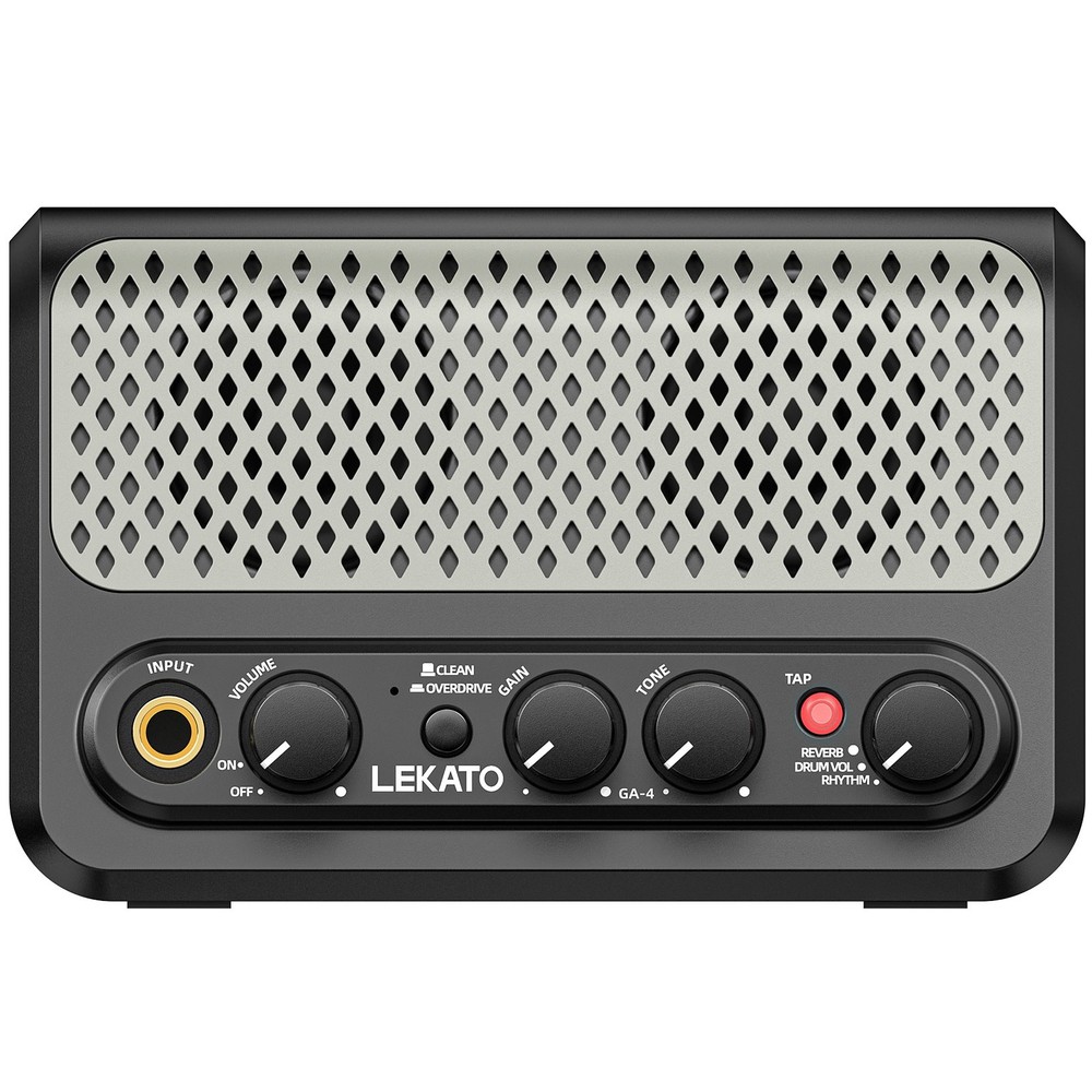 10W Mini Guitar Practice Amp Bluetooth Speaker Rechargeable with Overdrive/Clean