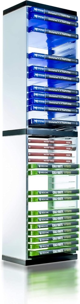 Universal Game Storage Tower - Holds 36 Games & Blu-Rays