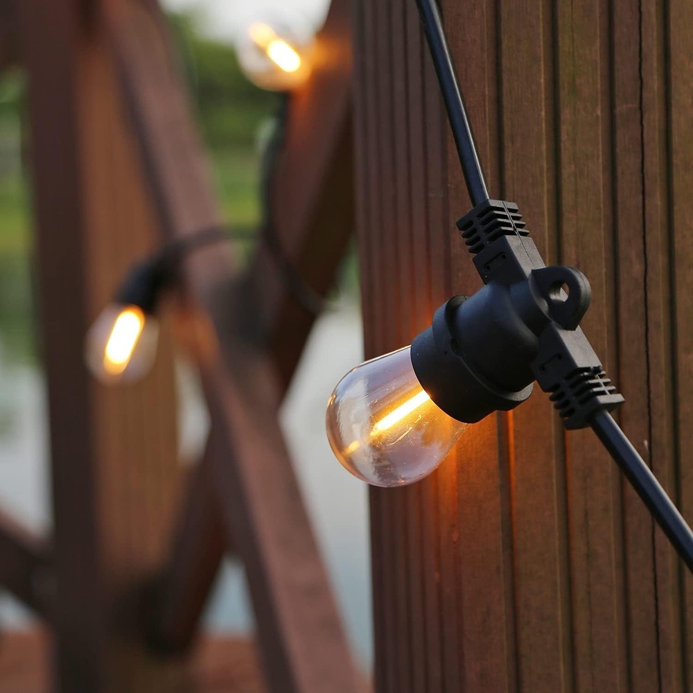 Waterproof S14 LED Light Bulbs Outdoor String Lights Replacement E26 Base 15Pk