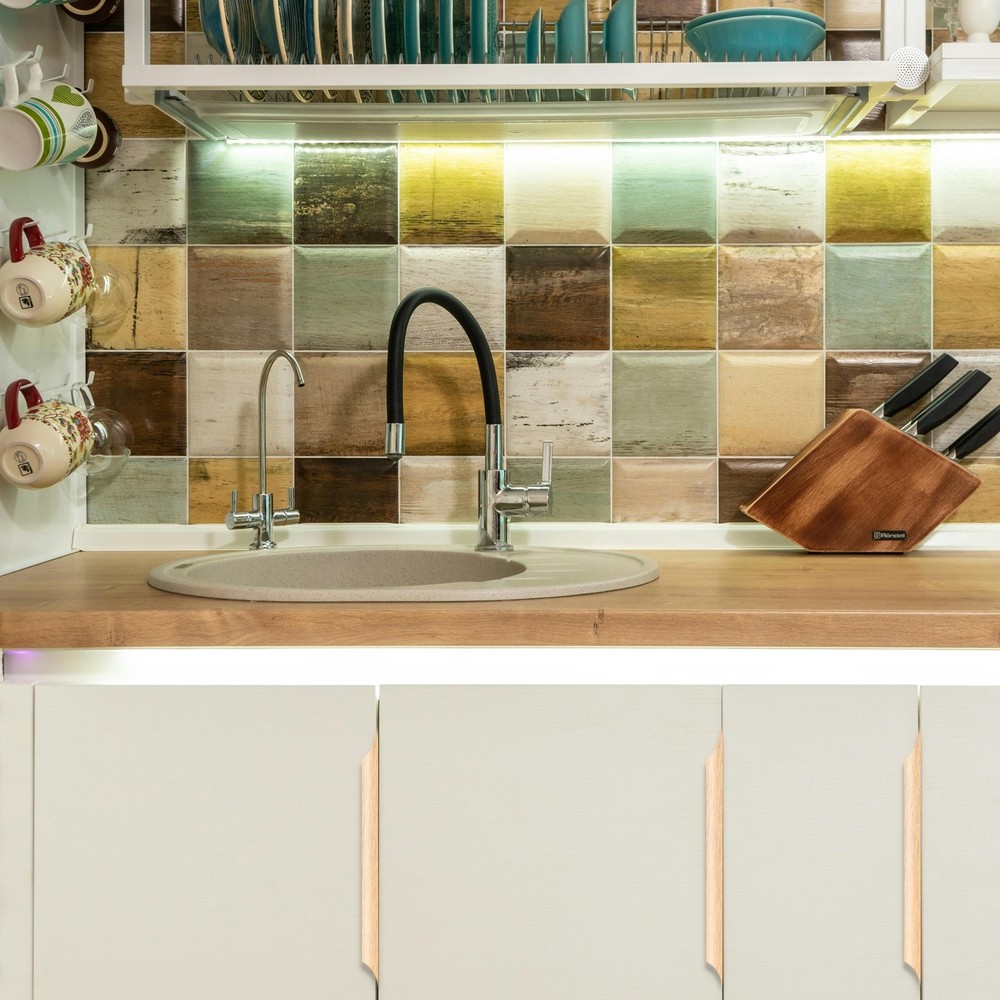 10 Pack Finger Edge Pull Cabinet Pulls Finger Pulls 256mm Hole Diameter Gold