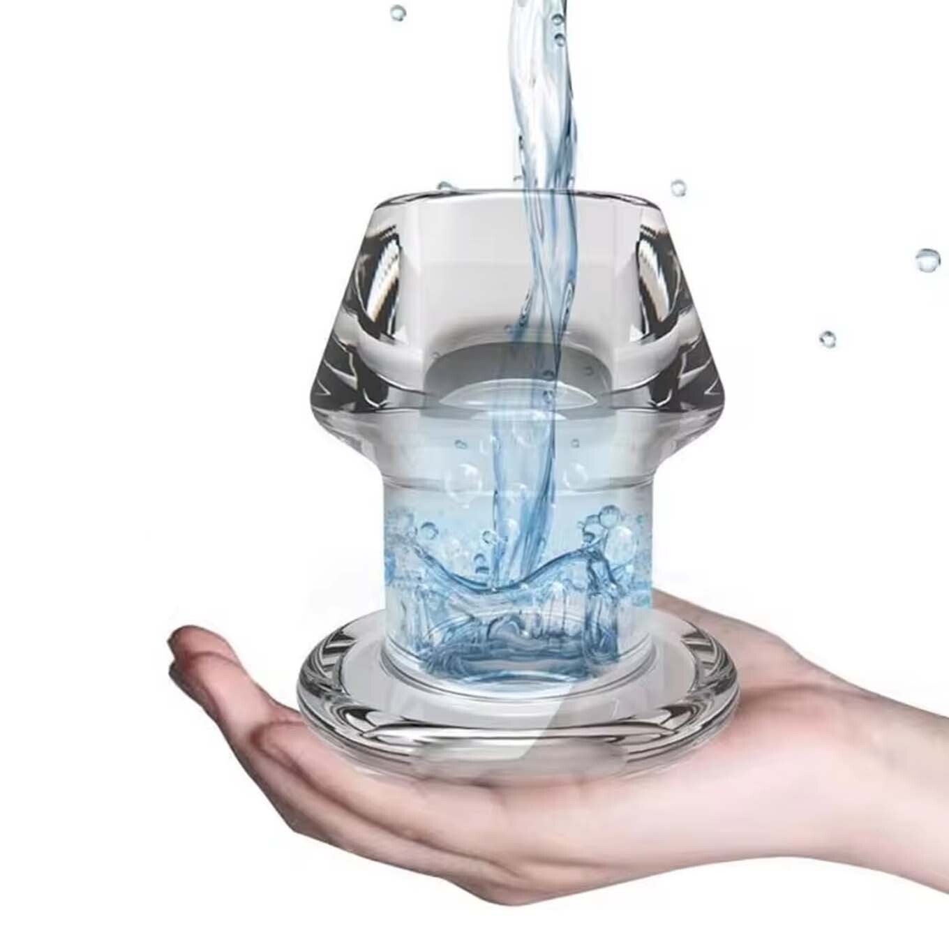 Hollow-Prostate-Anal-Butt-Plug-Massager-Large-Dildo-Tunnel Probe Sex Toy Adult