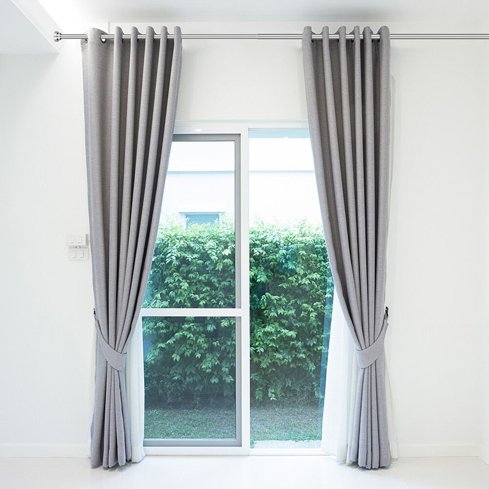 21in - 78in Stainless Steel Adjustable Telescopic Shower Curtain Rod Shower Kit