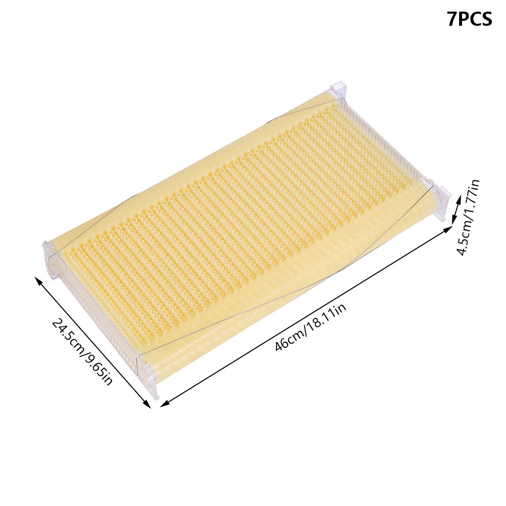 7x Auto Seeping Beehive Honey Hive Frames+Beekeeping Brood Cedarwood Box House