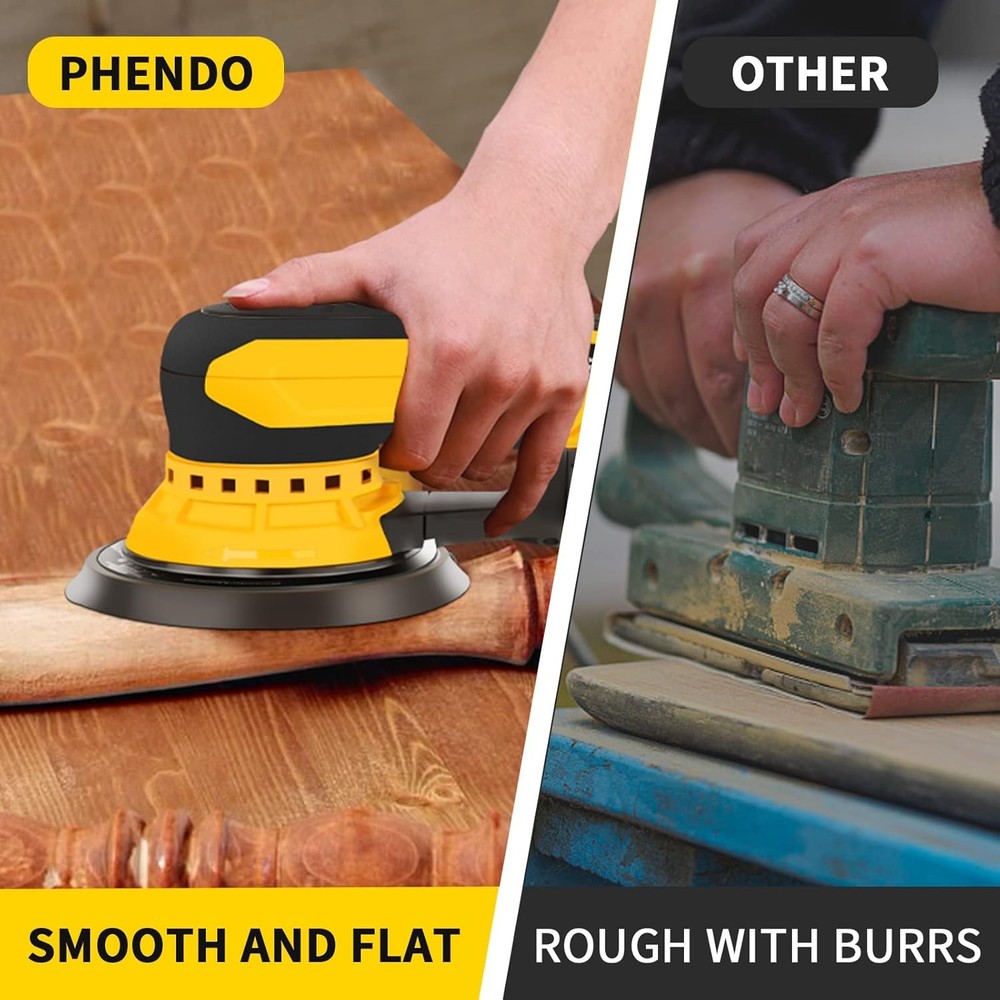 Electric Random Orbital Sander Brushless 350W 3A Multi-function Ks-02-150-5.0