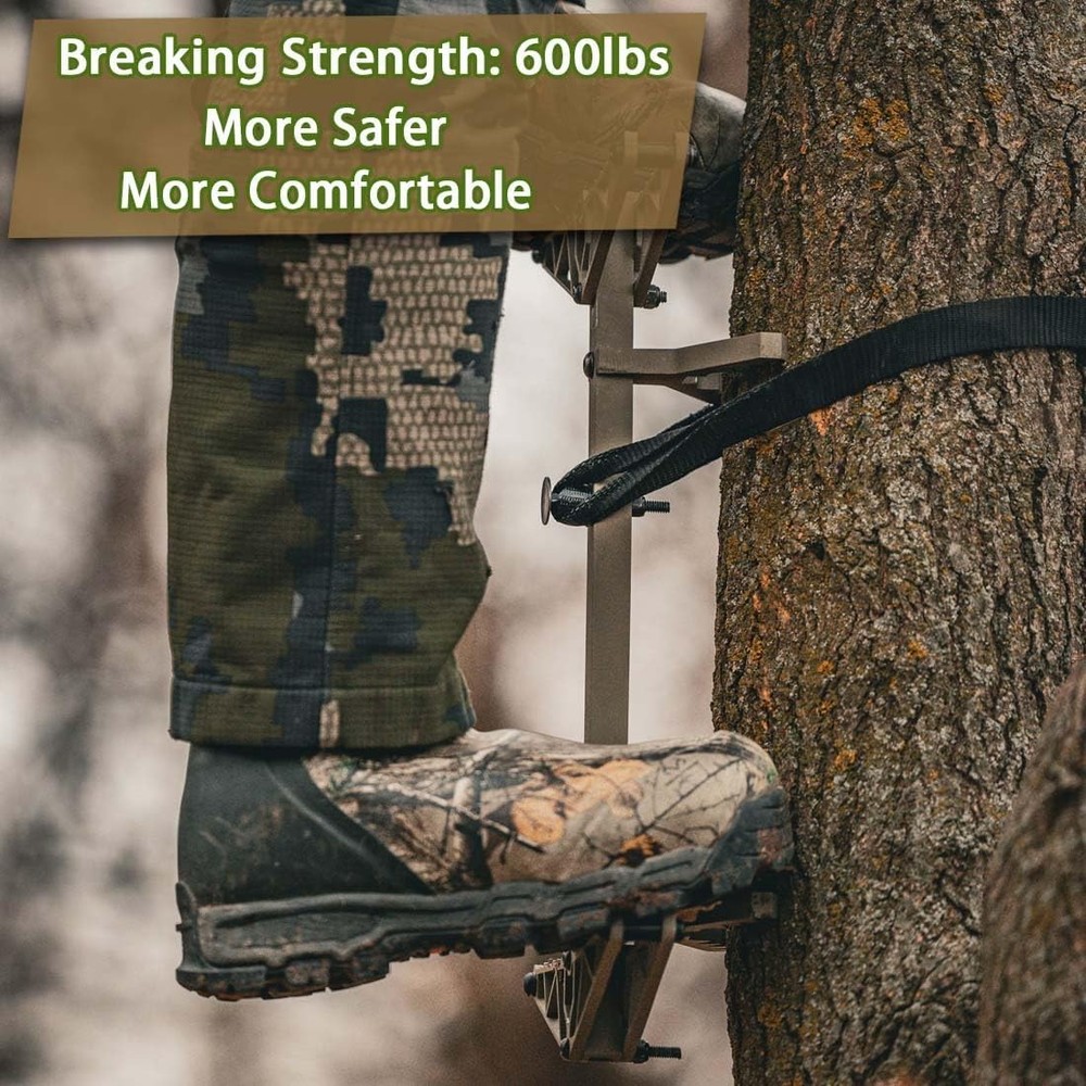 Climbing Stick Straps, Tree Stand Strap, Steps Replacement Black