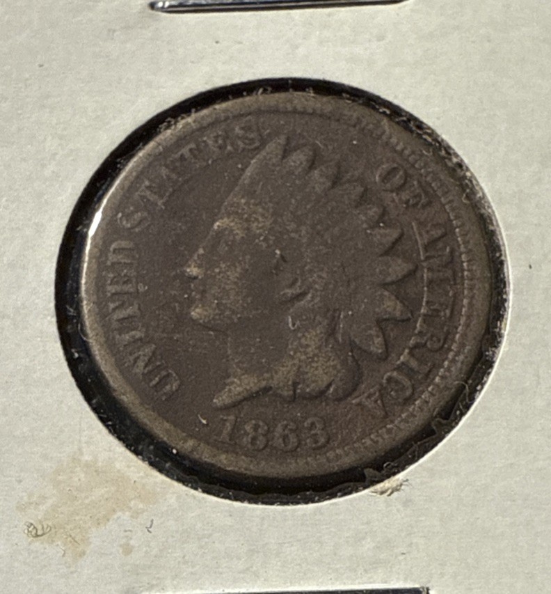 1863 Indian Head One Cent Penny