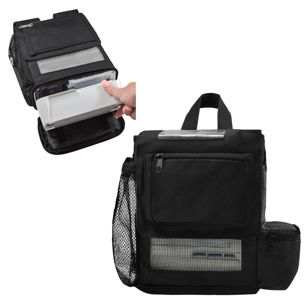 o2totes Lightweight Backpack w/side Pockets made for the Rove 6 - Black