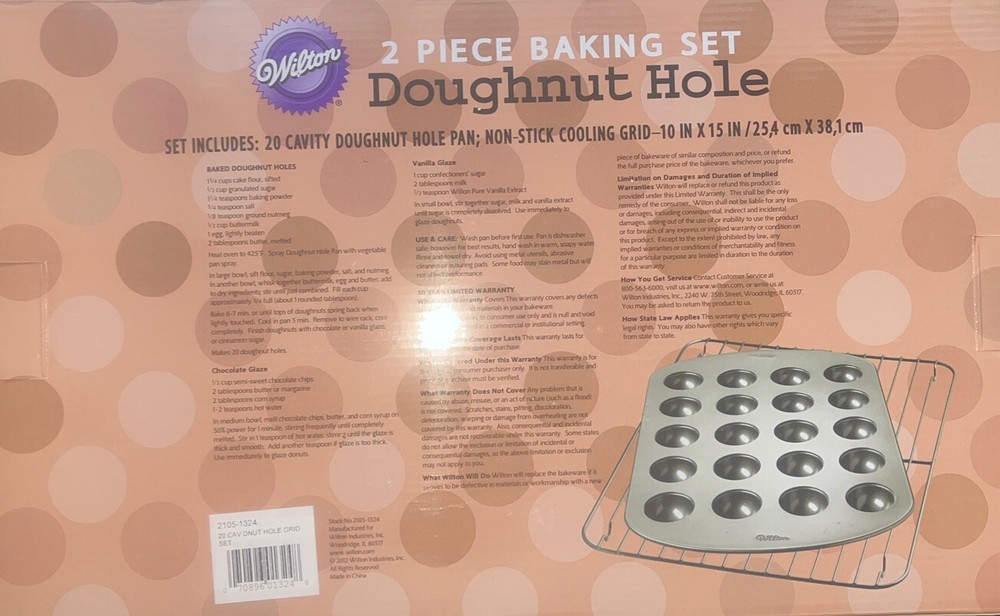 Wilton 2 Piece Doughnut Hole Baking Set