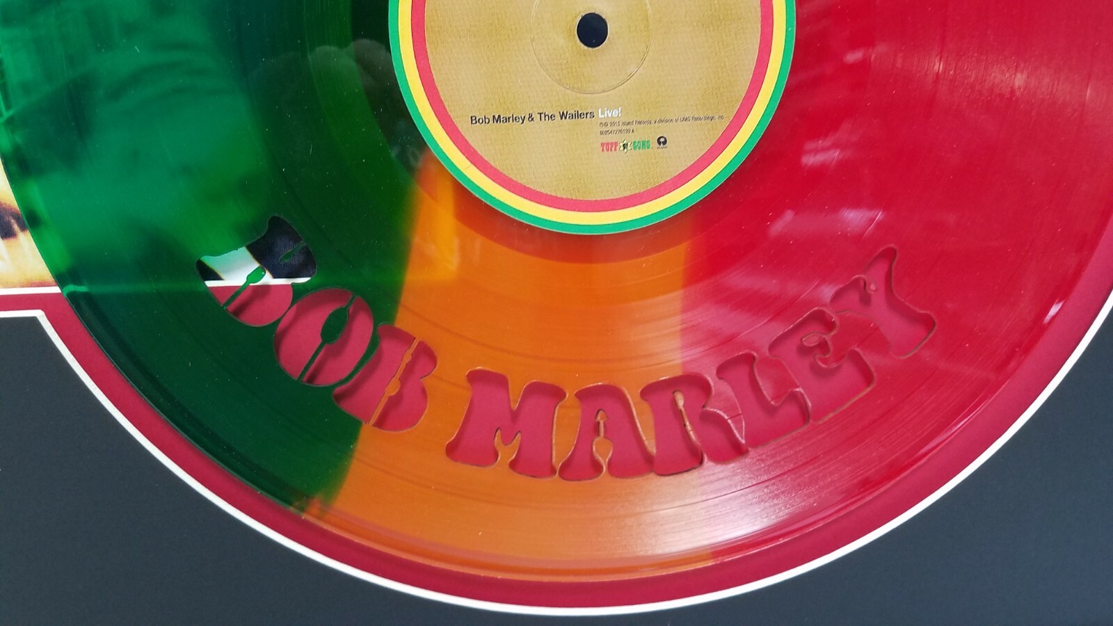 Bob Marley laser cut limited edition color vinyl framed record display #2