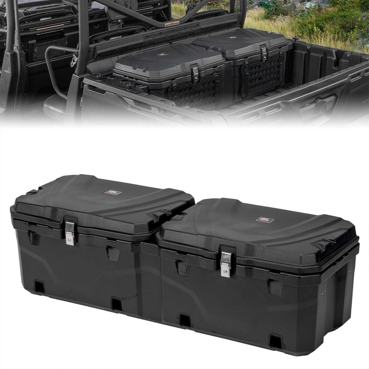 110L UTV Cargo Storage Bed Box for Can Am Defender HD5 HD8 HD10 Max 2016-2023