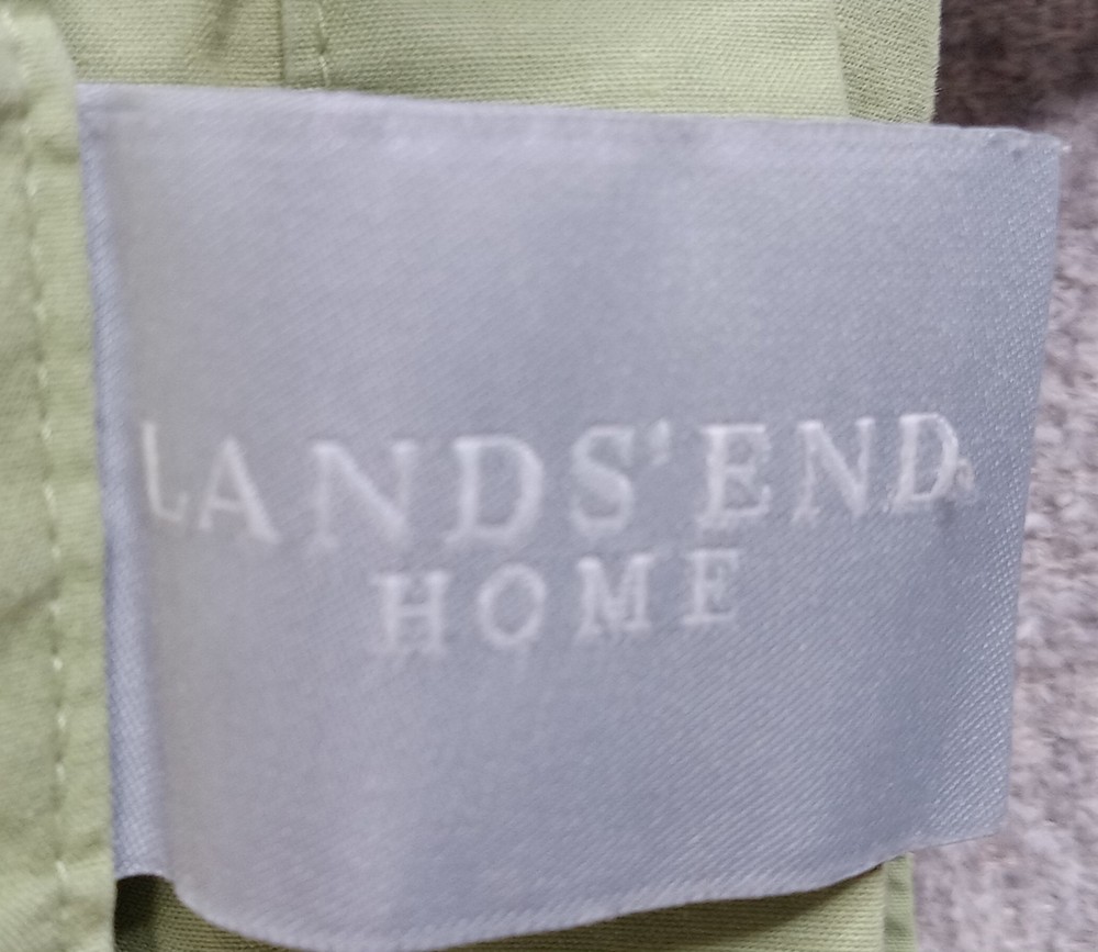 Lands' End Twin Green Feather Down Comforter