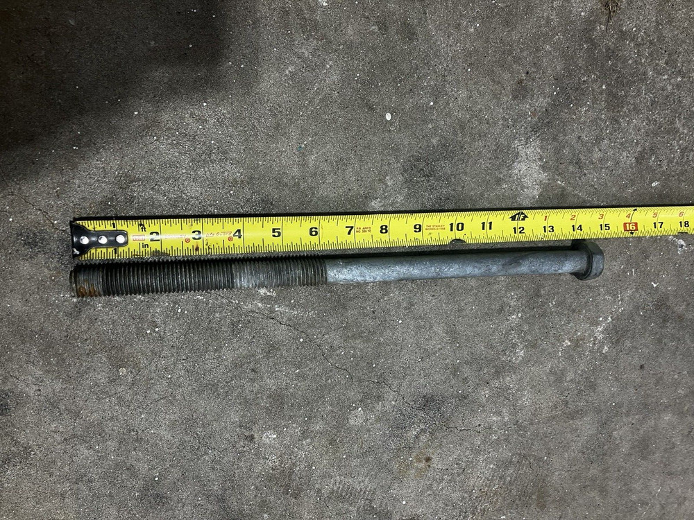 3/4' X 14" HEX HEAD CAP SCREW GALVANIZED BOLTS 6" THREAD