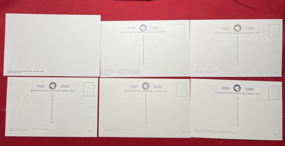 56 x British Antarctic Territory BAS Postcards