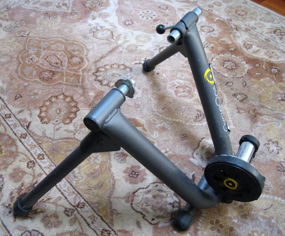 CycleOps Foldable Bicycle Trainer Stand with Resistance Adjustment.