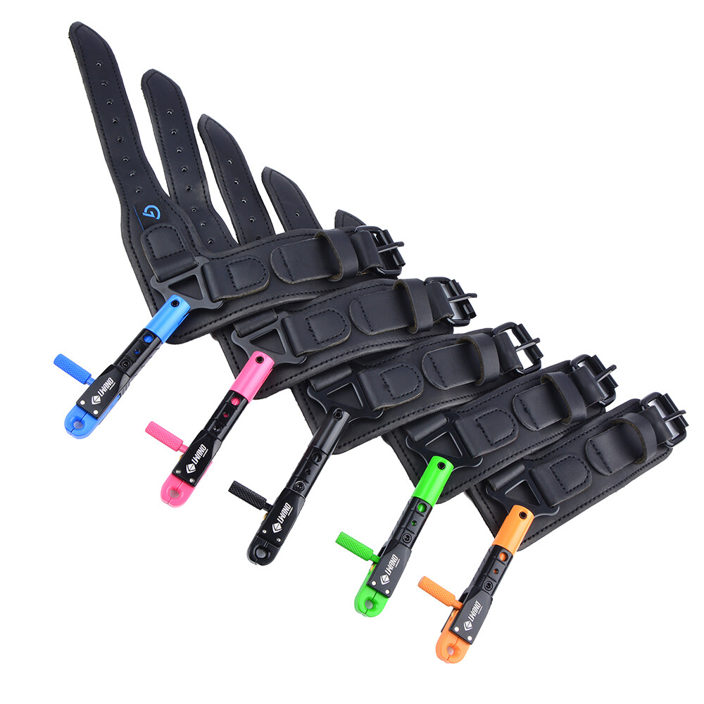 Compound Bow Wrist Caliper Release Aids Strap Trigger Adjustable Hunting