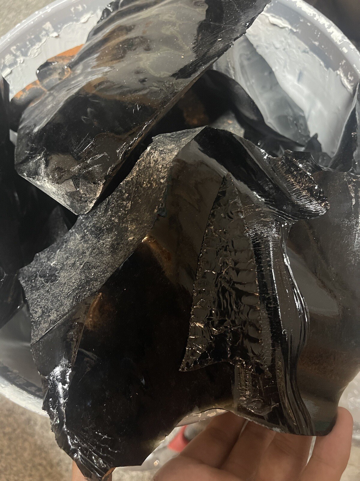 FLINT KNAPPING OBSIDIAN MATERIAL PREFORMS/BIG SPALLS 3 Lb