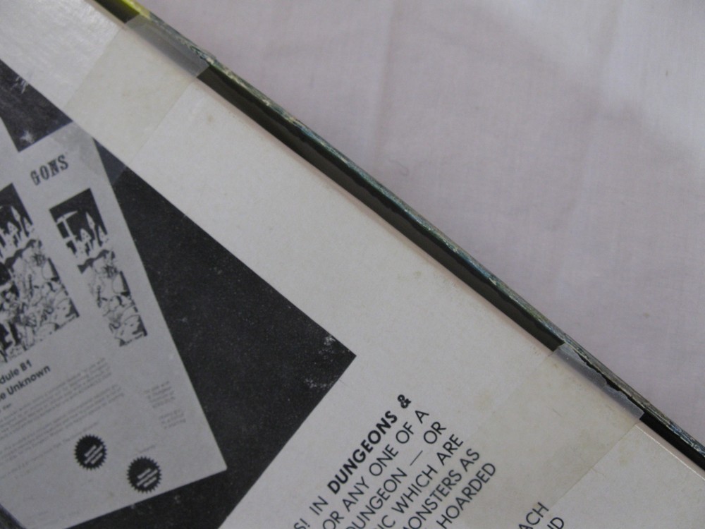 Dungeons & Dragons 1001 Basic Set 2nd Edition TRS Games Incomplete