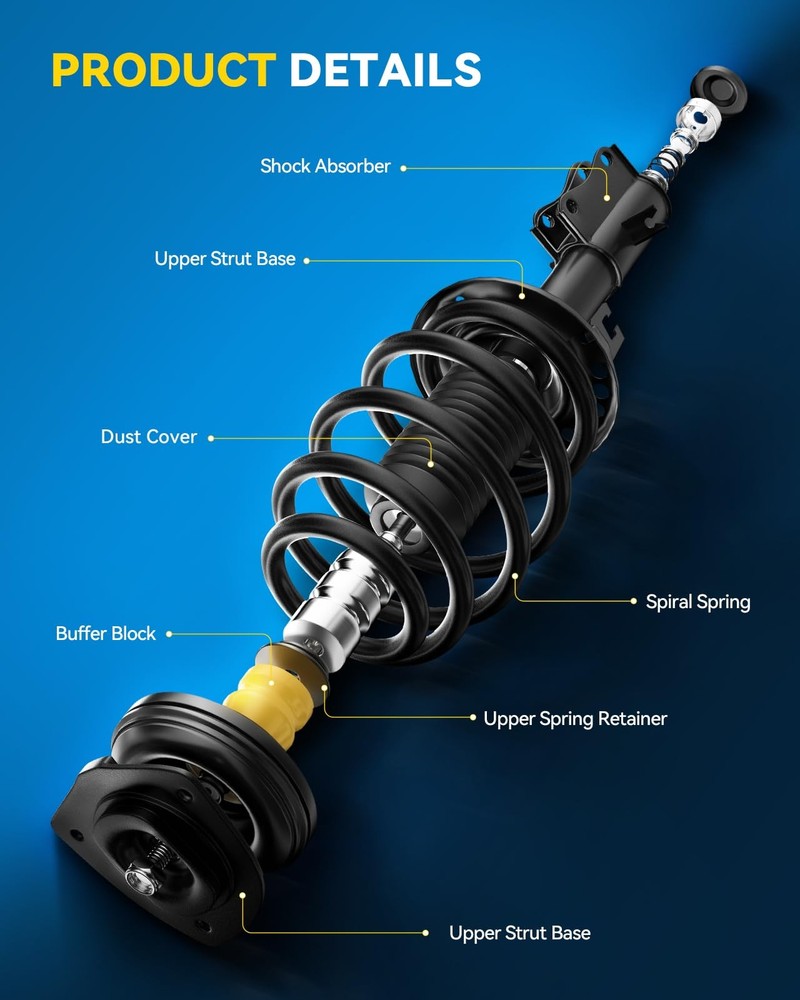 Front Struts Shocks 172195 2PCS For 2003-2008 Replacement
