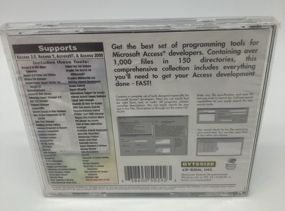 Microsoft Access Developer 99 Source Code And Utilities New Sealed